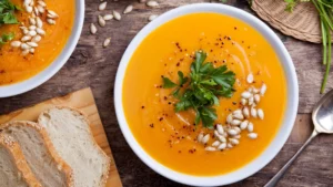 Cannabis Kürbis Suppe Rezept Zubereitung Titelbild